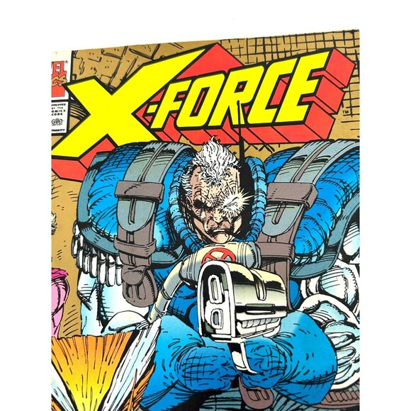X-Force 1 Marvel Comic Book Graphic August 1991 Vol. 1 Second Print Collectible - Picture 6 of 11
